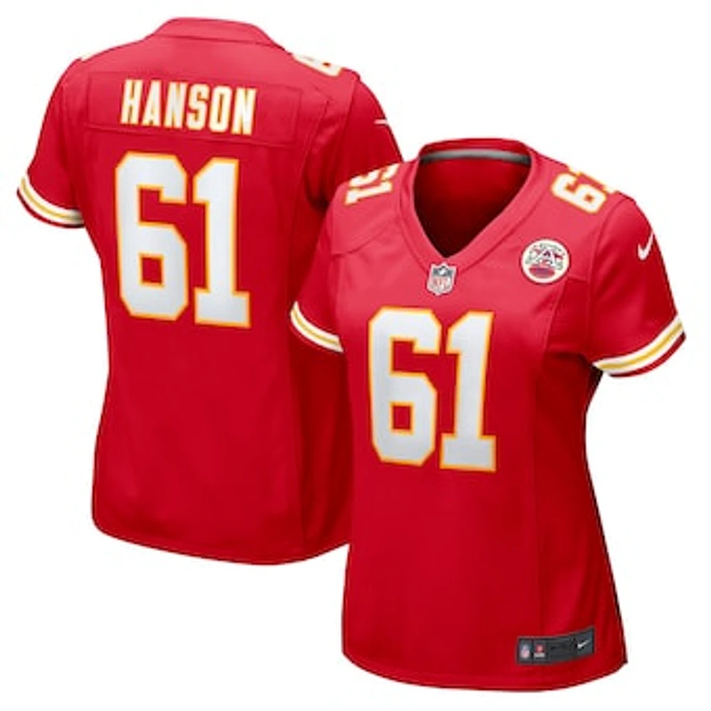 Women's Nike C.J. Hanson  Red Kansas City Chiefs Game Jersey