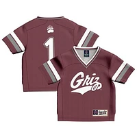 Infant GameDay Greats #1 Maroon Montana Grizzlies Lightweight Collegiate Football Fashion Jersey