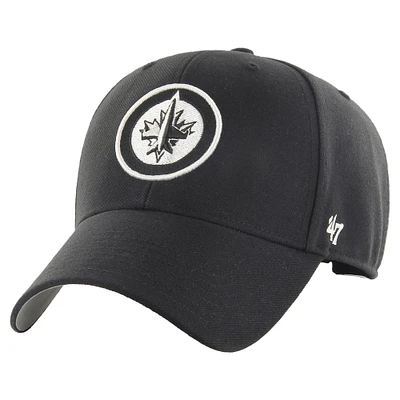 Men's '47 Winnipeg Jets Black & White MVP Adjustable Hat