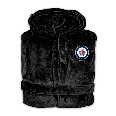 Unisex ISlide Black Winnipeg Jets Phantom Hoodie Robe