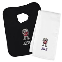 Infant Chad & Jake Alabama Crimson Tide Team Personalized Bib & Burp Cloth Set