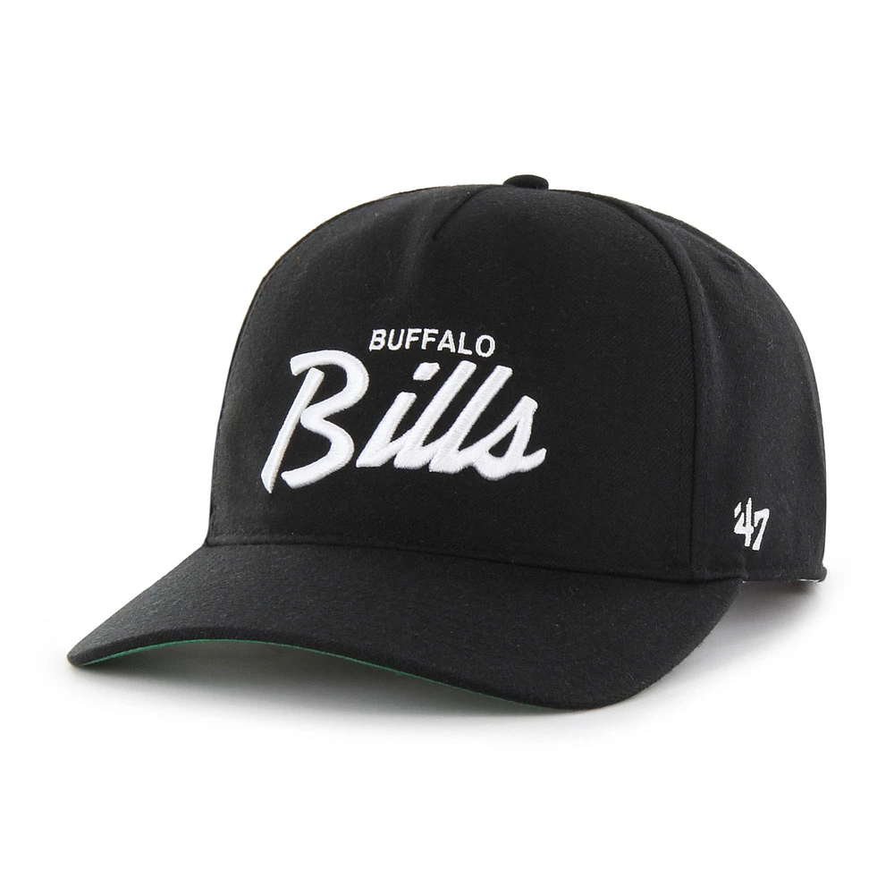 Men's '47 Black Buffalo Bills Attitude Hitch Relaxed Adjustable Hat