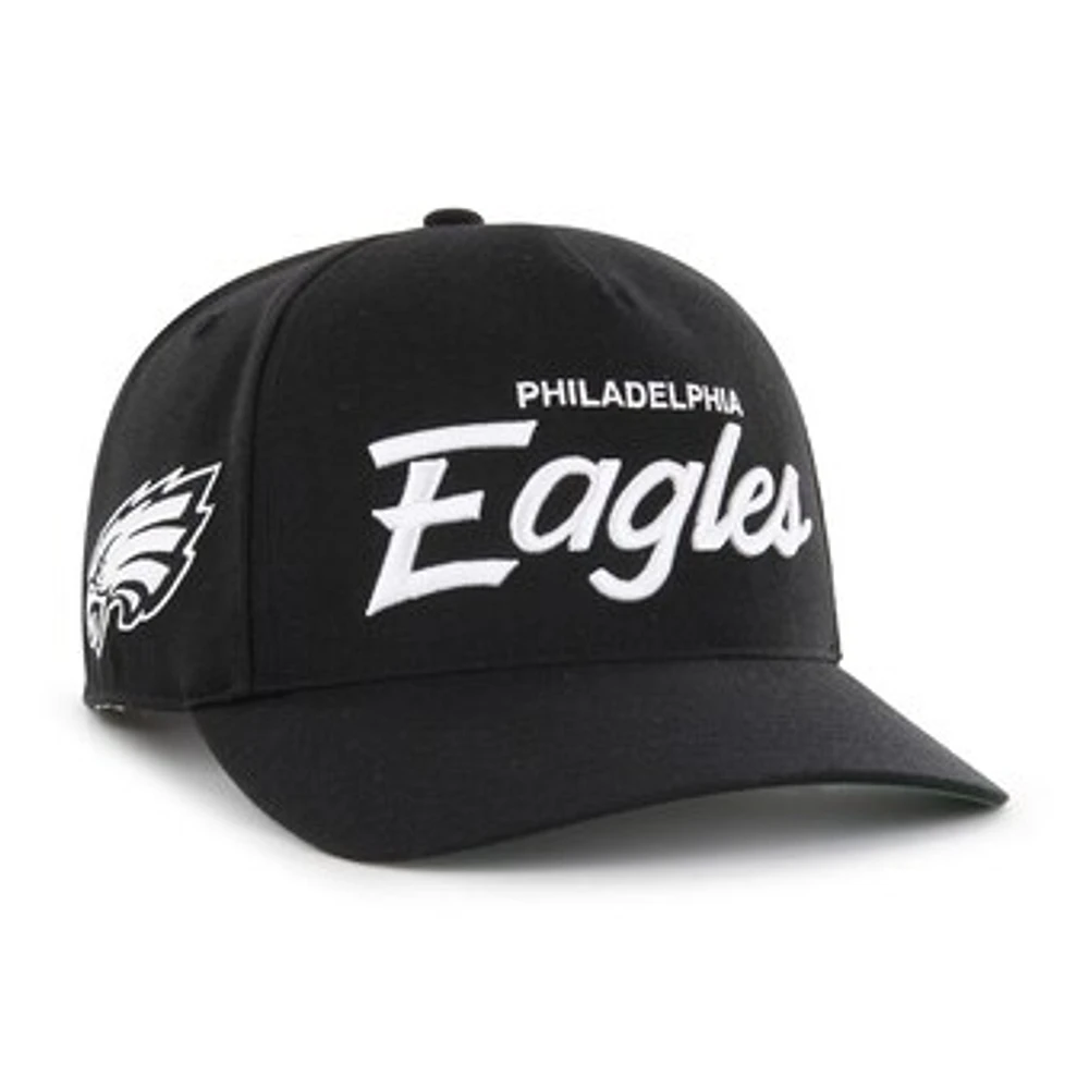 Men's '47 Black Philadelphia Eagles Attitude Hitch Relaxed Adjustable Hat