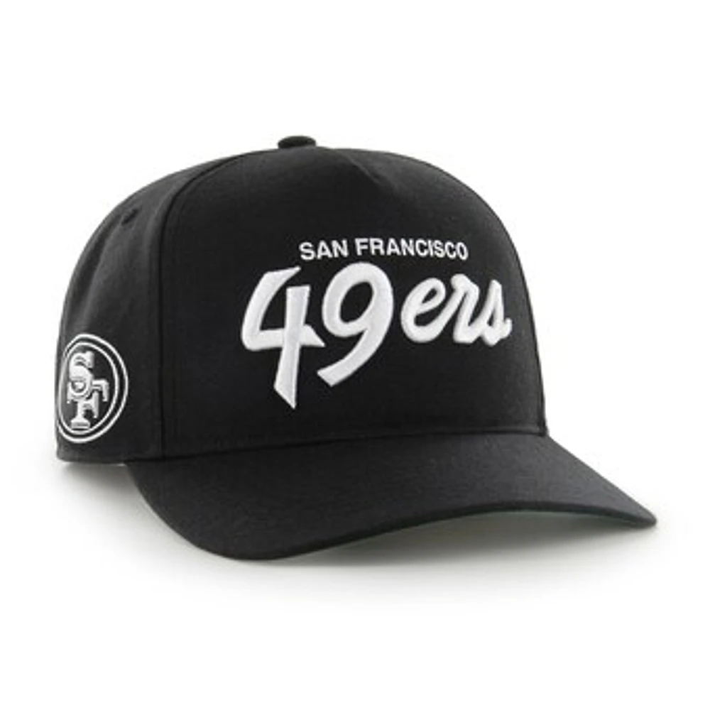 Men's '47 Black San Francisco 49ers Attitude Hitch Relaxed Adjustable Hat