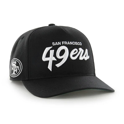 Men's '47 Black San Francisco 49ers Attitude Hitch Relaxed Adjustable Hat