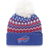 Women's '47 Royal Buffalo Bills Elsa Cuffed Knit Hat with Pom