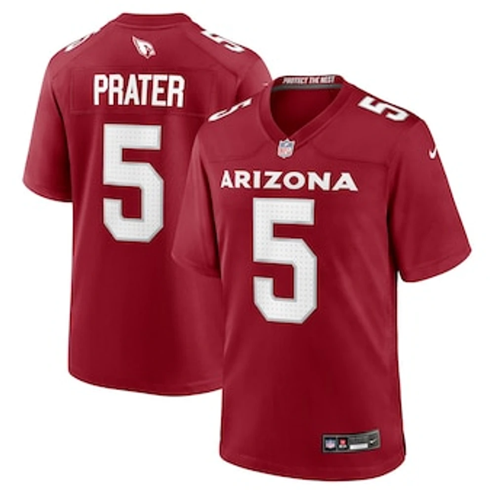 Men's Nike Matt Prater  Cardinal Arizona Cardinals Team Game Jersey