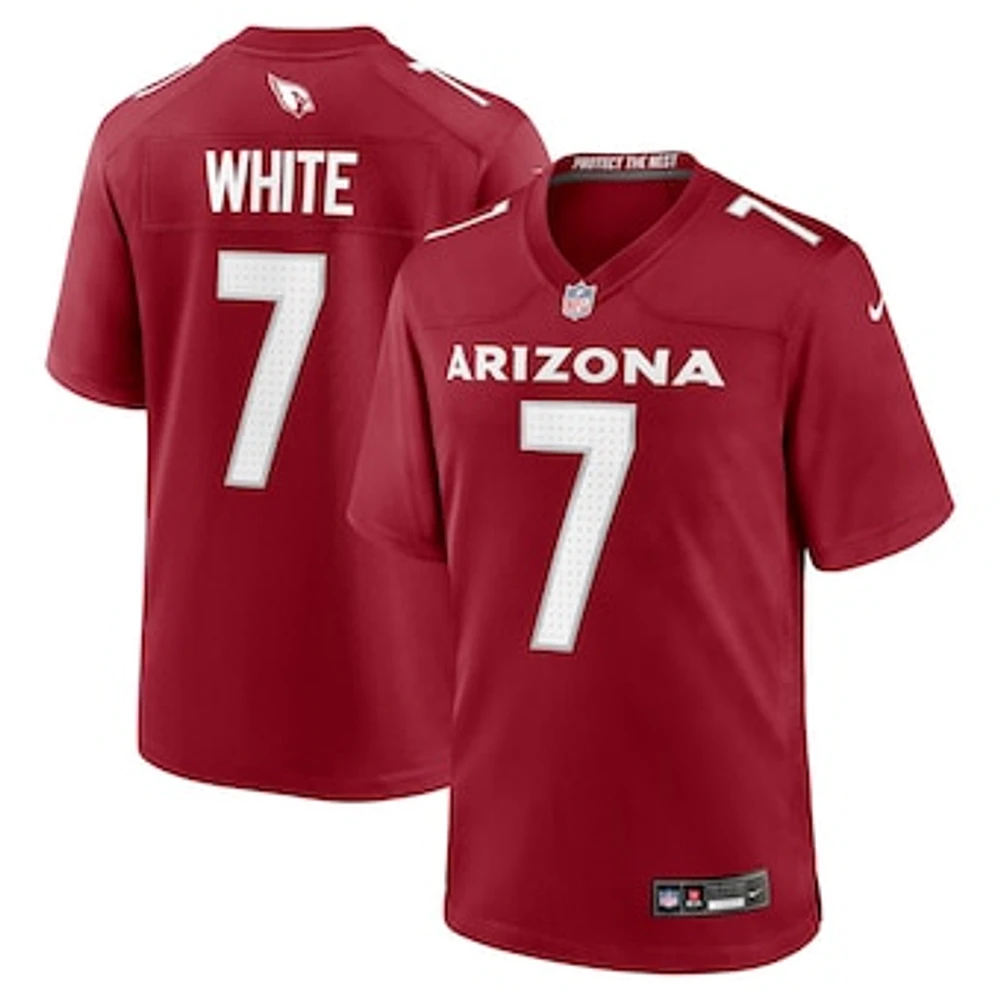 Men's Nike Kyzir White  Cardinal Arizona Cardinals Team Game Jersey