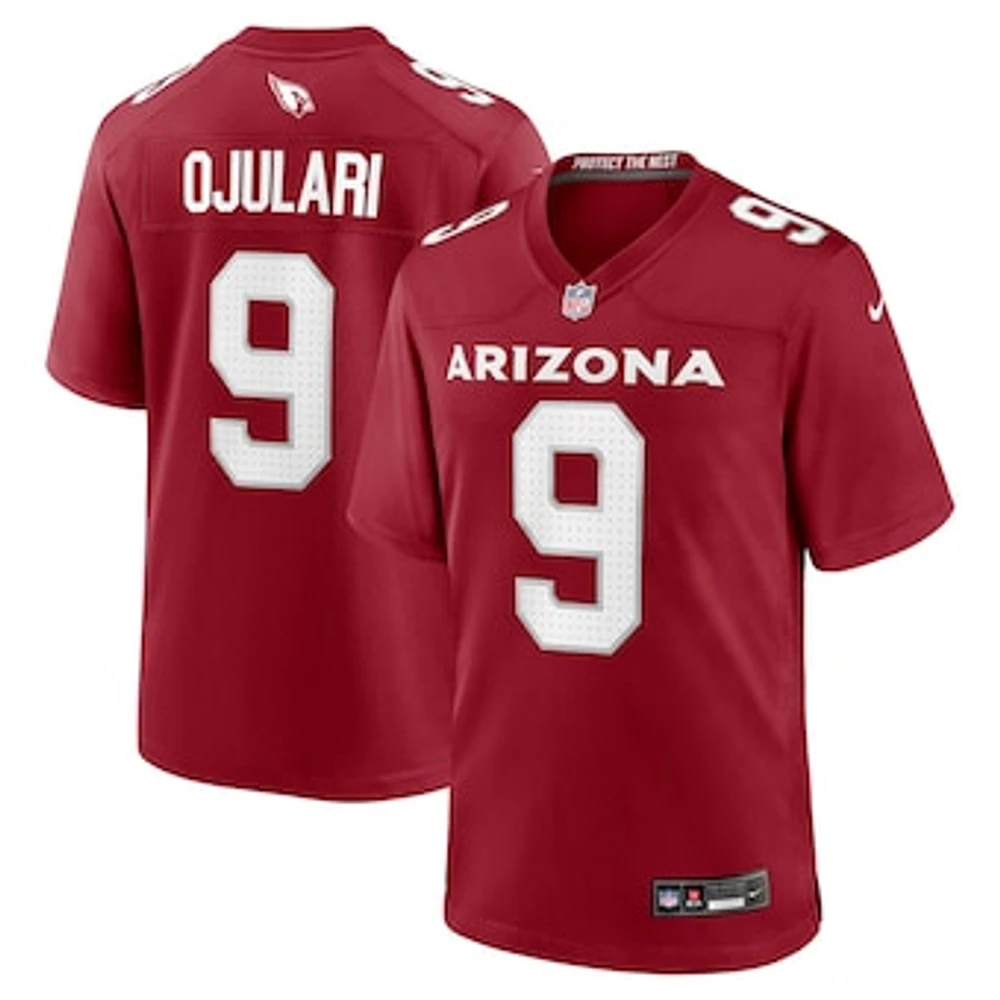 Men's Nike BJ Ojulari  Cardinal Arizona Cardinals Team Game Jersey