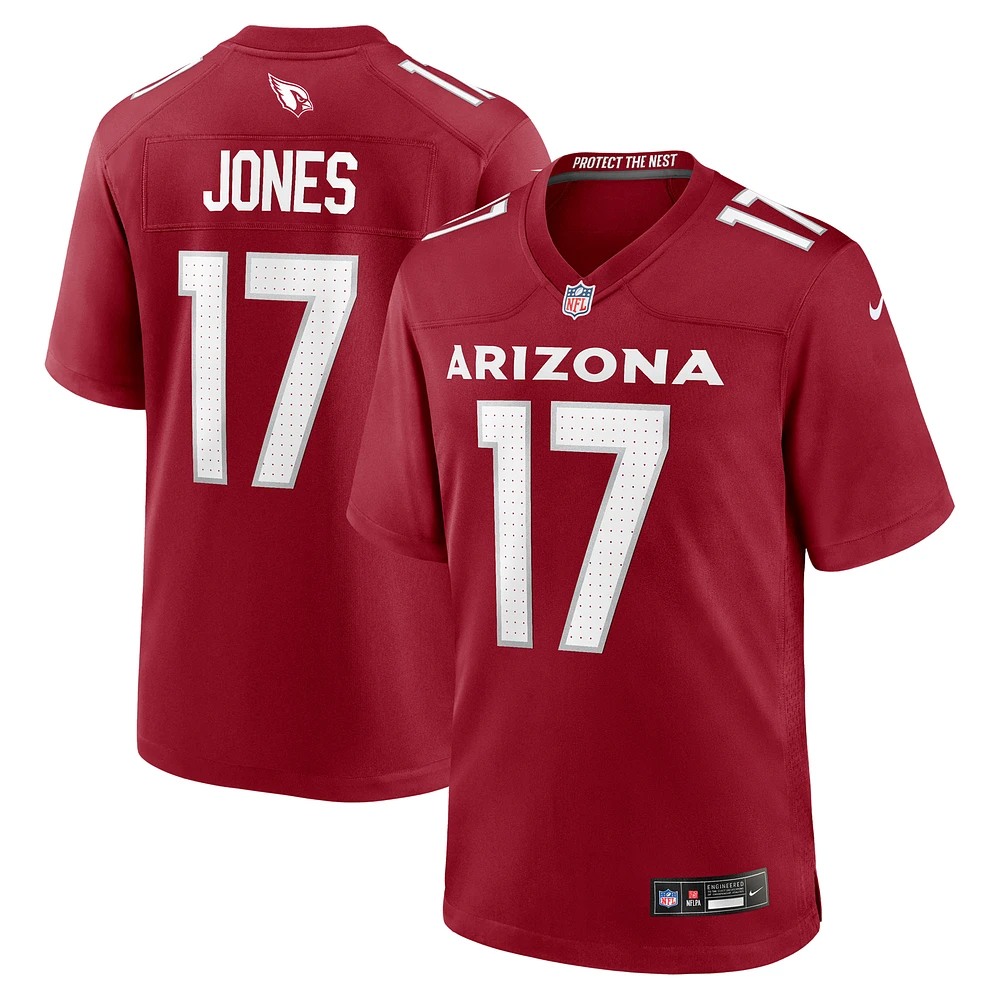 Men's Nike Zay Jones  Cardinal Arizona Cardinals Team Game Jersey