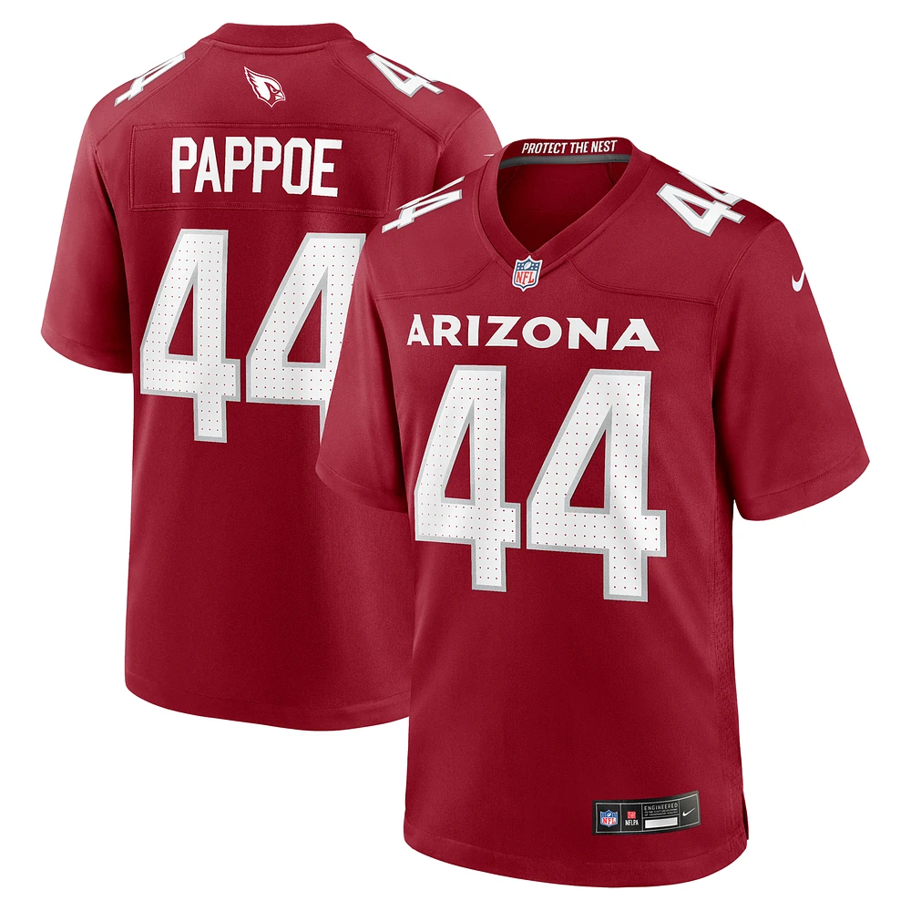 Men's Nike Owen Pappoe  Cardinal Arizona Cardinals Team Game Jersey