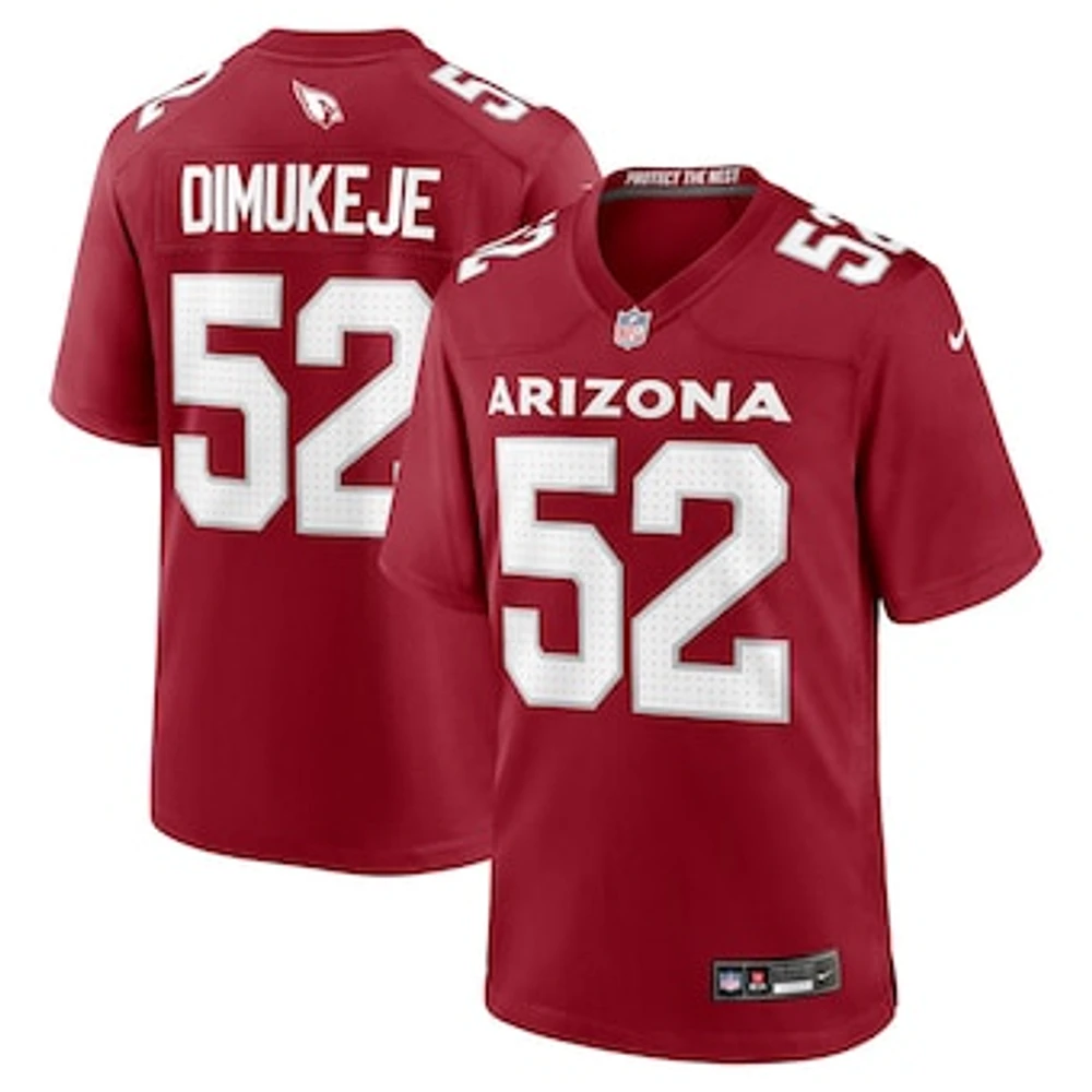 Men's Nike Victor Dimukeje  Cardinal Arizona Cardinals Team Game Jersey