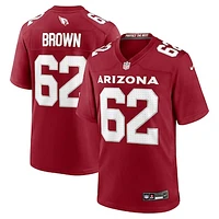 Men's Nike Evan Brown  Cardinal Arizona Cardinals Team Game Jersey