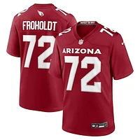 Men's Nike Hjalte Froholdt  Cardinal Arizona Cardinals Team Game Jersey