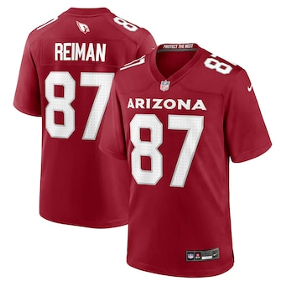 Men's Nike Tip Reiman  Cardinal Arizona Cardinals Team Game Jersey