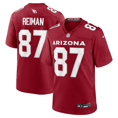 Men's Nike Tip Reiman  Cardinal Arizona Cardinals Team Game Jersey