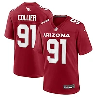 Men's Nike L.J. Collier  Cardinal Arizona Cardinals Team Game Jersey