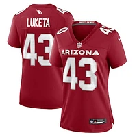 Women's Nike Jesse Luketa  Cardinal Arizona Cardinals Game Jersey