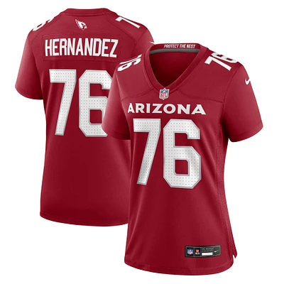 Women's Nike Will Hernandez  Cardinal Arizona Cardinals  Game Jersey