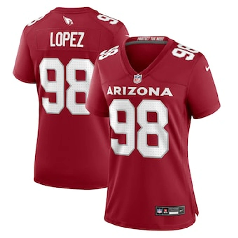 Women's Nike Roy Lopez  Cardinal Arizona Cardinals Game Jersey