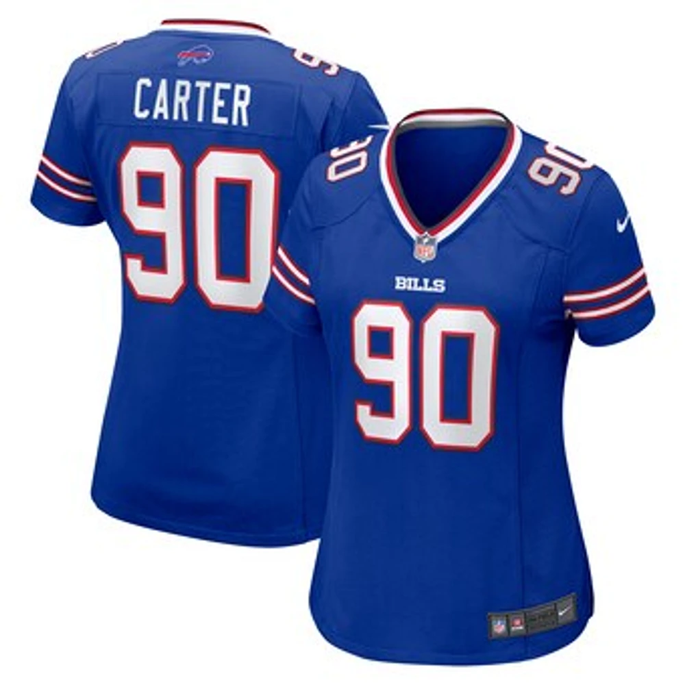 Women's Nike DeWayne Carter  Royal Buffalo Bills Game Jersey