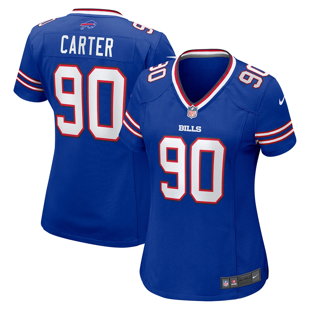 Women's Nike DeWayne Carter  Royal Buffalo Bills Game Jersey