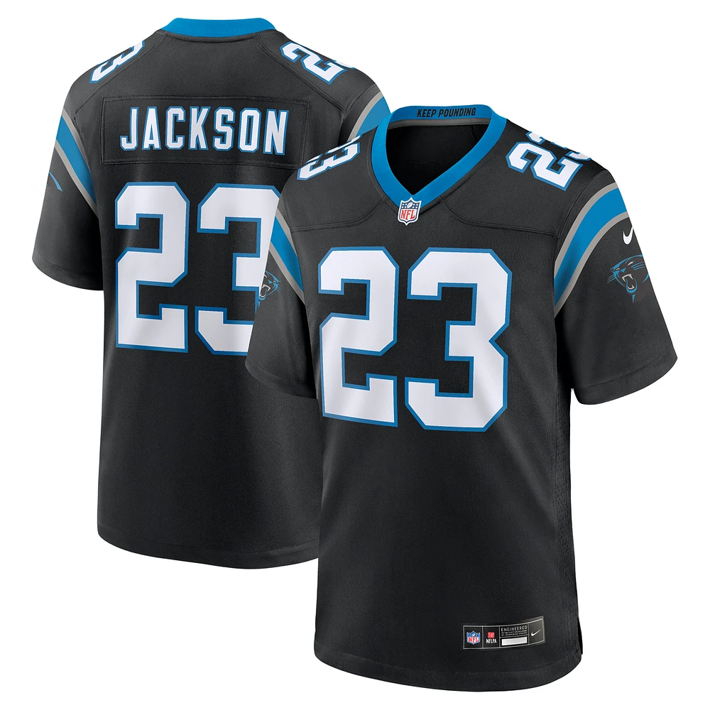 Men's Nike Dane Jackson  Black Carolina Panthers Game Jersey