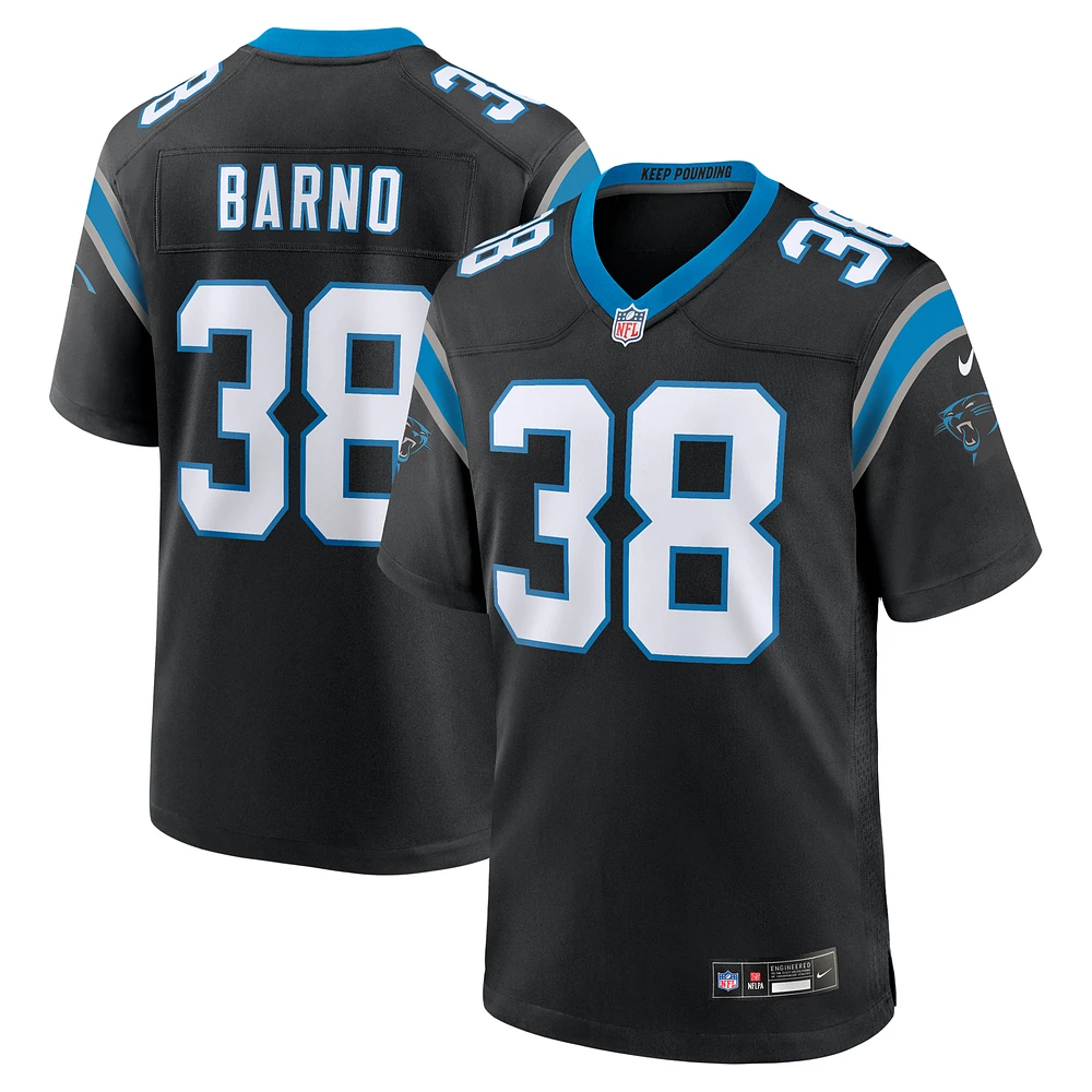 Men's Nike Amaré Barno  Black Carolina Panthers Game Jersey