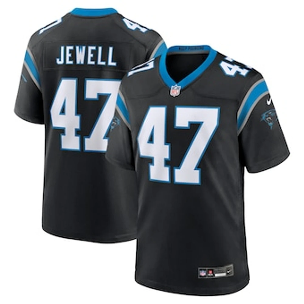 Men's Nike Josey Jewell  Black Carolina Panthers Game Jersey