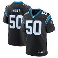 Men's Nike Robert Hunt  Black Carolina Panthers Game Jersey