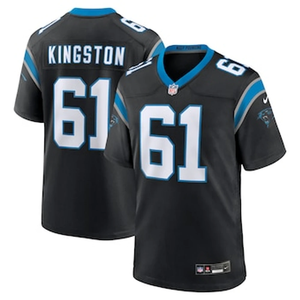 Men's Nike Jarrett Kingston  Black Carolina Panthers Game Jersey