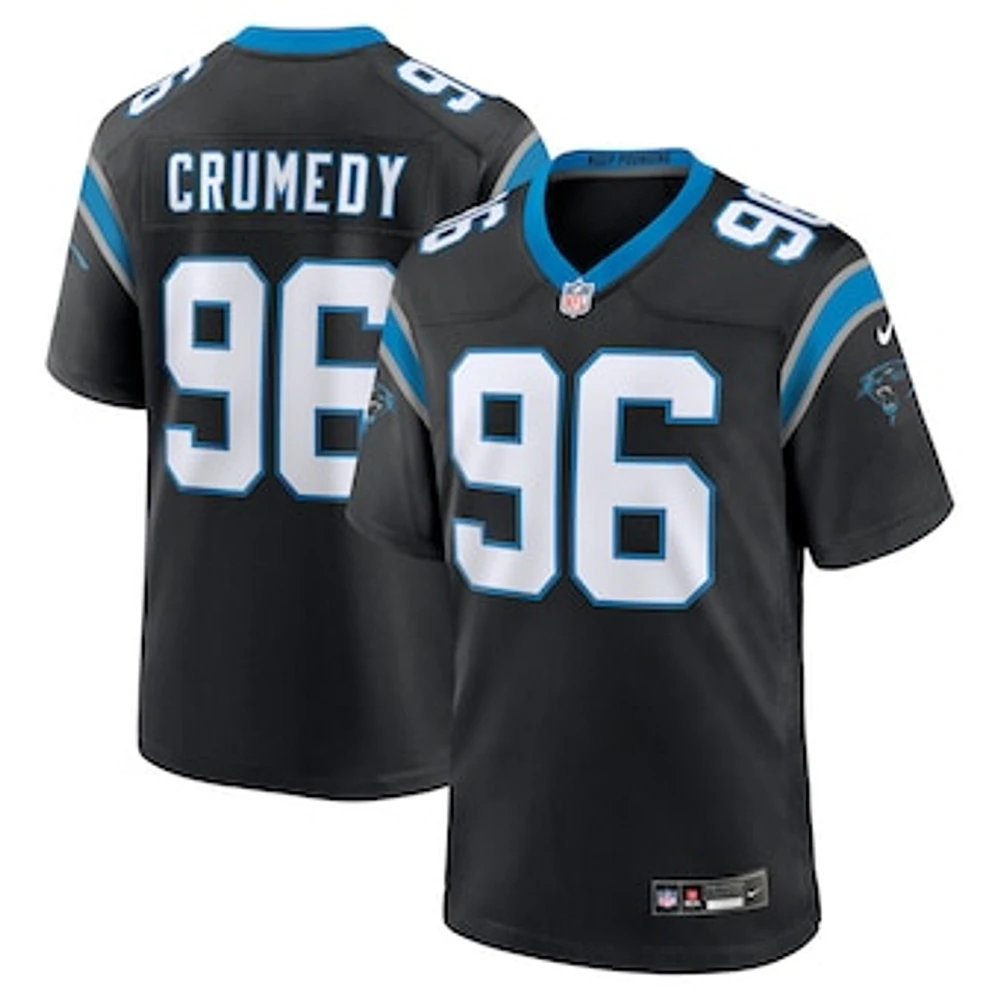 Men's Nike Jaden Crumedy  Black Carolina Panthers Game Jersey