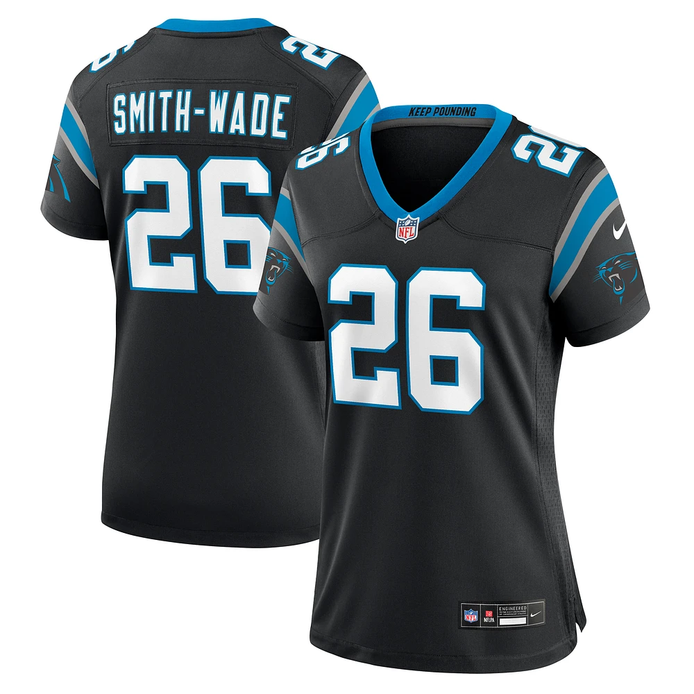 Women's Nike Chau Smith-Wade  Black Carolina Panthers Game Jersey