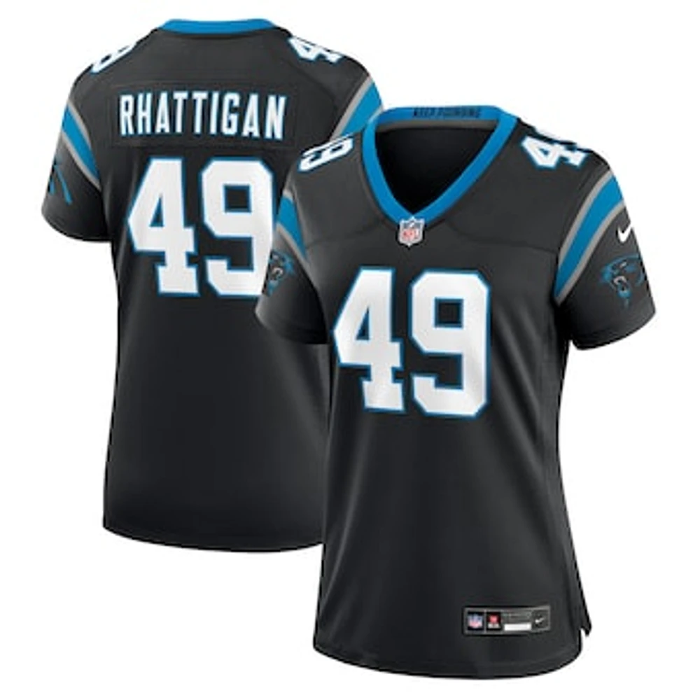 Women's Nike Jon Rhattigan  Black Carolina Panthers Game Jersey