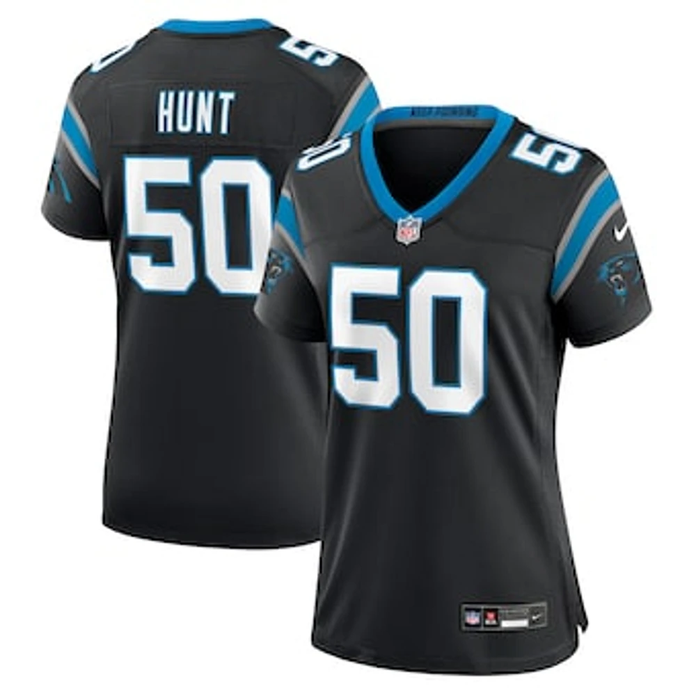 Women's Nike Robert Hunt  Black Carolina Panthers Game Jersey