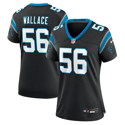 Women's Nike Trevin Wallace  Black Carolina Panthers Game Jersey