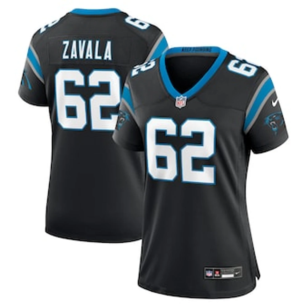 Women's Nike Chandler Zavala  Black Carolina Panthers Game Jersey