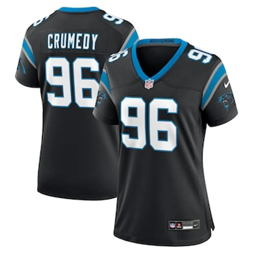 Women's Nike Jaden Crumedy  Black Carolina Panthers Game Jersey