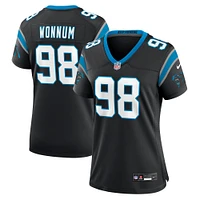 Women's Nike D.J. Wonnum  Black Carolina Panthers Game Jersey