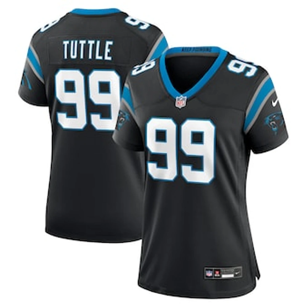 Women's Nike Shy Tuttle  Black Carolina Panthers Game Jersey