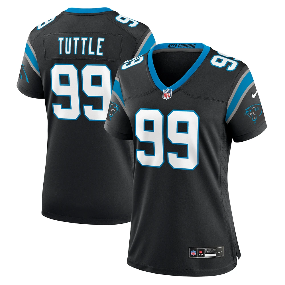 Women's Nike Shy Tuttle  Black Carolina Panthers Game Jersey