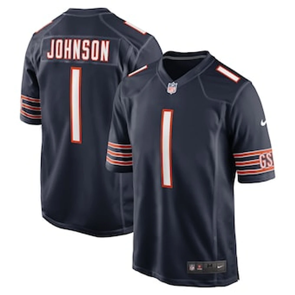 Men's Nike Jaylon Johnson  Navy Chicago Bears Game Jersey