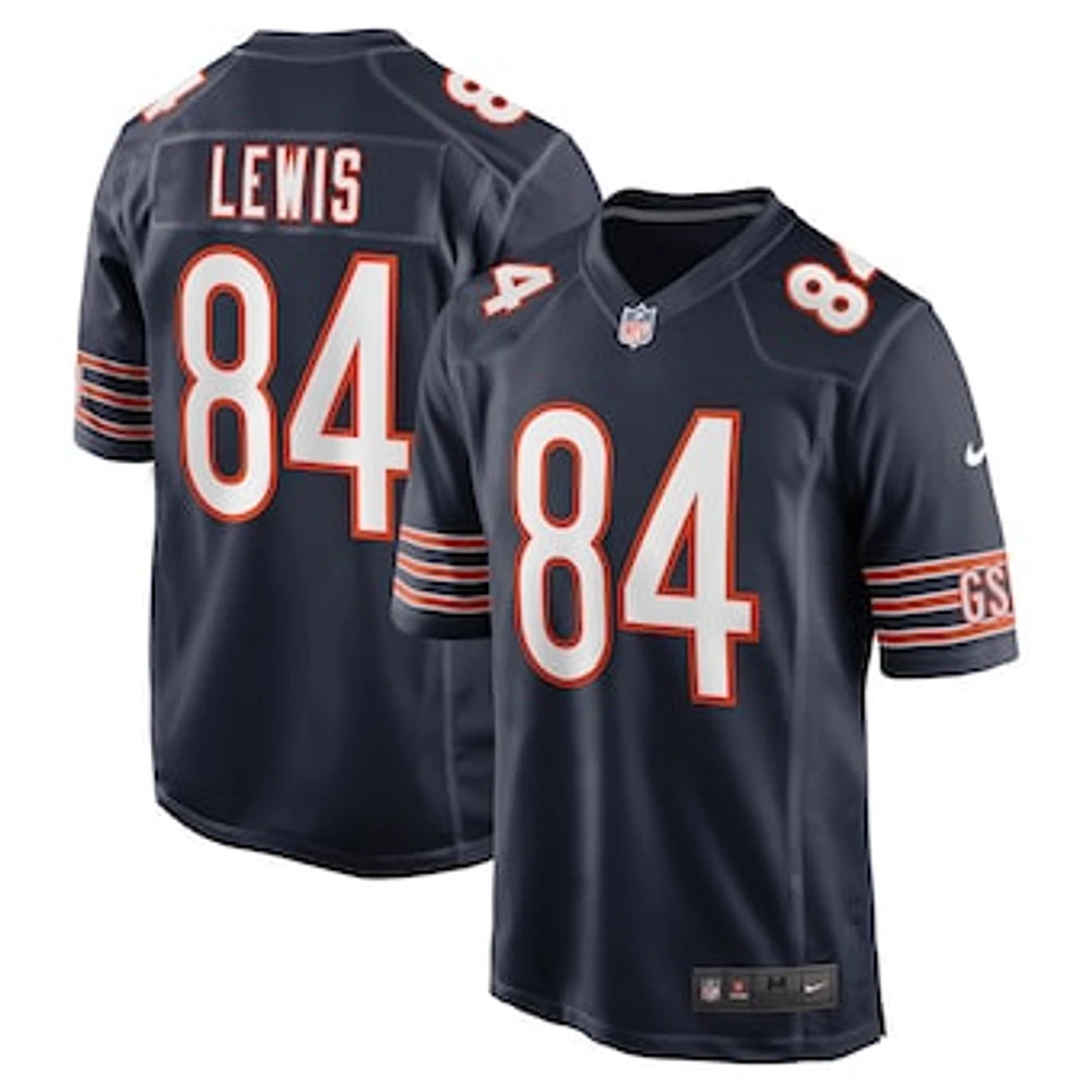 Men's Nike Marcedes Lewis  Navy Chicago Bears Game Jersey