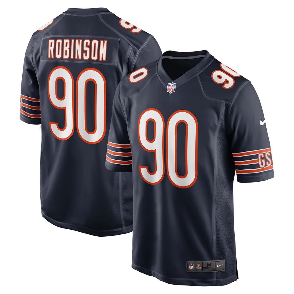 Men's Nike Dominique Robinson  Navy Chicago Bears Game Jersey