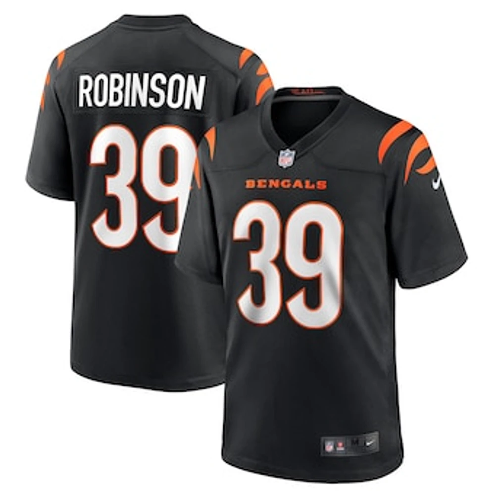 Men's Nike Lance Robinson  Black Cincinnati Bengals Game Jersey