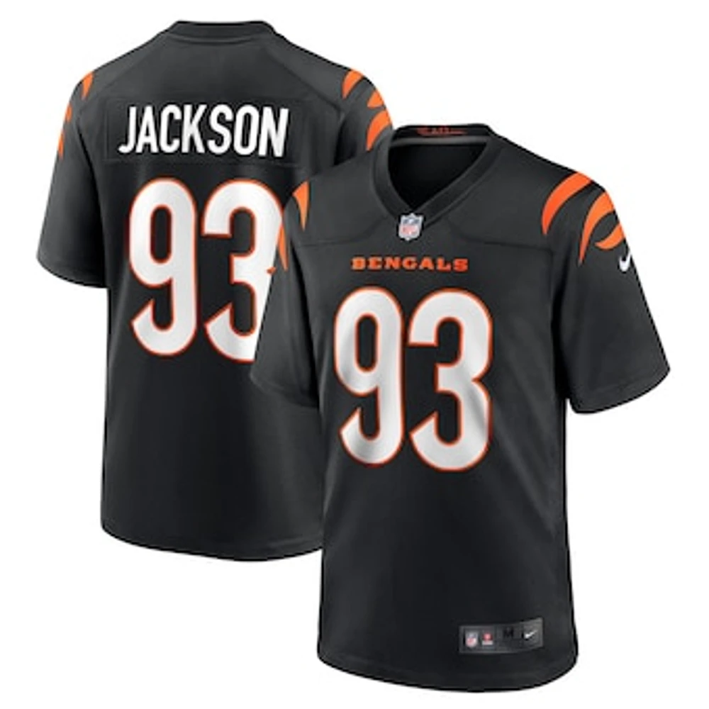 Men's Nike McKinnley Jackson  Black Cincinnati Bengals Game Jersey