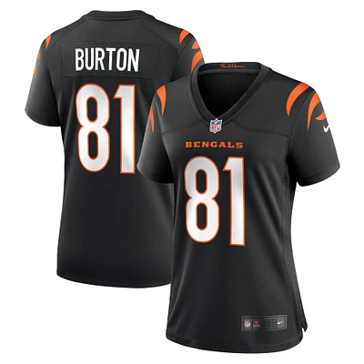 Women's Nike Jermaine Burton  Black Cincinnati Bengals Game Jersey