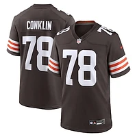 Men's Nike Jack Conklin  Brown Cleveland Browns Team Game Jersey