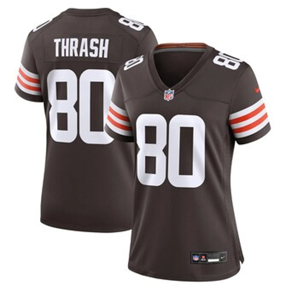 Women's Nike Jamari Thrash  Brown Cleveland Browns Game Jersey