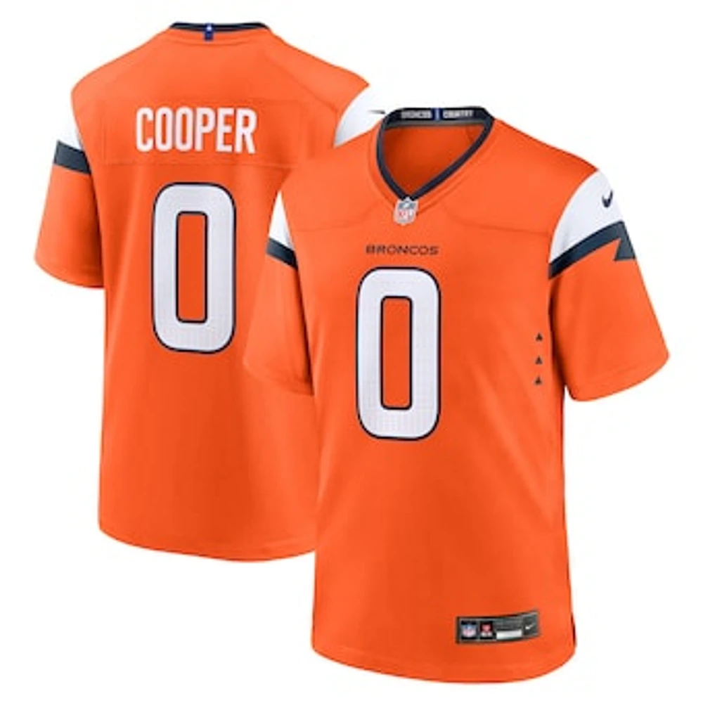 Men's Nike Jonathon Cooper  Orange Denver Broncos Team Game Jersey